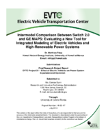 Intermodel Comparison Between Switch 20 and GE MAPS Evaluating a New Tool for Integrated Modeling of Electric Vehicles and HighRenewable Power Systems