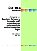 Analyzing and Quantifying the Impact of Congestion on LTL Industry Costs and Performance in the Portland Metropolitan Region