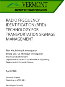 Radio Frequency Identification RFID Technology for Transportation Signage Management