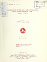 Guidelines for Improved Rapid Transit Tunneling Safety and Environmental Impact Volume I Safety