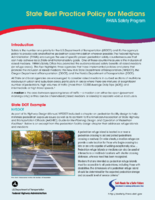 State Best Practice Policy for Medians