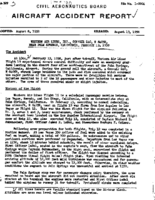 Investigation of Aircraft Accident WESTERN AIRLINES INC NEAR PALM SPRINGS CALIFORNIA 19580213