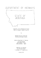 Evaluation of Test Methods to Predict Moisture Damage in Asphalt Concrete