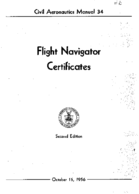 CAM 34 Flight Navigator Certificates 1956