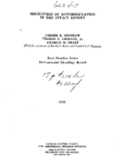 Mechanism of autoregulation in the intact kidney