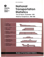 National Transportation Statistics Historical Compendium 19601992 Annual Report September 1993
