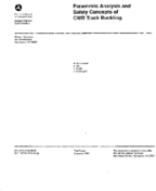 Parametric Analysis and Safety Concepts of CWR Track Buckling