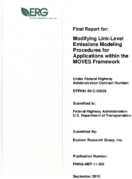 Modifying LinkLevel Emissions Modeling Procedures for Applications within the MOVES Framework