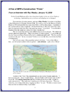 A Few of BPRs Construction Firsts