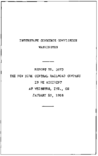 Interstate Commerce Commision Report of the Accident  Investigation Occuring on the NEW YORK CENTRAL WEISBURG IN