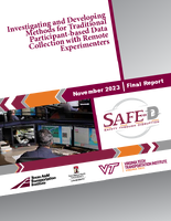 Investigating and Developing Methods for Traditional Participantbased Data Collection with Remote Experimenters