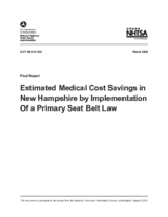 Estimated Medical Cost Savings in New Hampshire by Implementation of a Primary Seat Belt Law