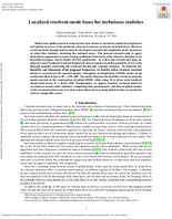Localized ResolventMode Bases for Turbulence Statistics