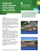 Prefabricated Bridge Technologies Increase Mobility Safety and Quality