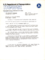 US Department of Transportation News Office of Assistant Secretary for Governmental and Public Affairs UMTA 6679 DOT Gives 15 Million Terminal Design Grant to Camden