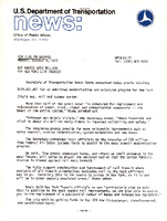 Department of Transportation News Office of Public Affairs UMTA 5377