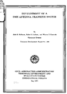 Development of A DME Antenna Transfer Switch