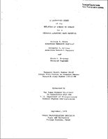 A Laboratory Study of the Relation of Stress to Strain for a Crushed Limestone Base Material