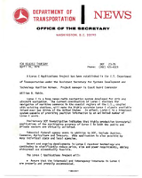 Department of Transportation News Releases for April 1976