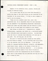 Oldfields School Commencement Address by the Director of the Office of Public Liaison Elizabeth Dole