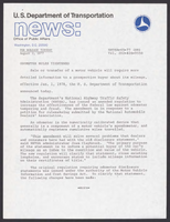 NHTSA News Releases AugustDecember 1977