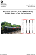 Mechanical Properties of TC128B Steel during Multiple Stages of Tank Car Fabrication