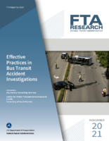 Effective Practices in Bus Transit Accident Investigations