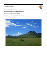 Coronado National Monument  acoustical monitoring 2010