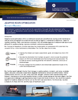Adaptive Route Optimization Concept of Operations Summary