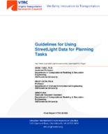 Guidelines for Using StreetLight Data for Planning Tasks