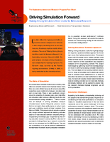 Driving Simulation Forward Making Driving Simulators More Useful for Behavioral Research fact sheet