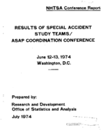 Results of Special Accident Study TeamsASAP Coordination Conference