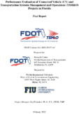 Performance Evaluation of Connected Vehicle CV and Transportation Systems Management and Operations TSMO Projects in Florida