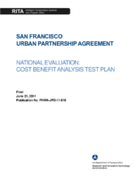 San Francisco urban partnership agreement national evaluation  cost benefit analysis test plan