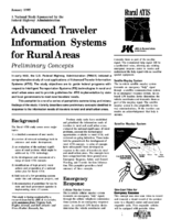 Advanced Traveler Information Systems for Rural Areas Preliminary Concepts