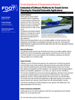 Evaluation of Software Platforms for Transit Service Planning for Potential Statewide Applications Summary