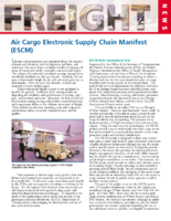 Air cargo electronic supply chain manifest ESCM