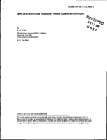 SRS H1616 hydride transport vessel qualification report