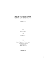 Future transportation trends and technology