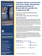 Complete Streets Construction Cost Case Study Resurfacing and Reconstruction of MN 28 MN 29 and MN 104 in Glenwood MN