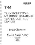 TransportationMarkings Database Traffic Control Devices Part I 2 Volume 3 Additional Studies