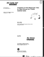 Analysis of pilot response time to timecritical air traffic control calls