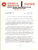 Department of Transportation News Urban Mass Transportation Administration DOT 17371