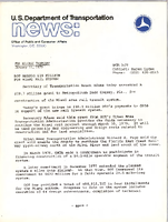 US Department of Transportation news Office of Public and Consumer UMTA 379 DOT Awards 29 Million for Miami Rail System