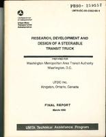Research and Development and Design of a Steerable Transit Truck