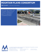 Relation Between the Dynamic Modulus of Asphalt Materials and Its Cracking Tolerance Index