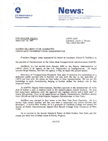 Alfred DelliBovi To Be Nominated Urban Mass Transportation Administrator