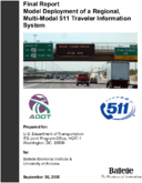 Final Report Model Deployment of a Regional MultiModal 511 Traveler Information System