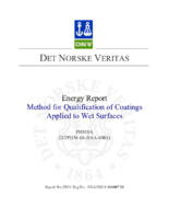 Method for Qualification of Coatings Applied to Wet Surfaces