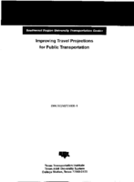 Improving Travel Projections for Public Transportation